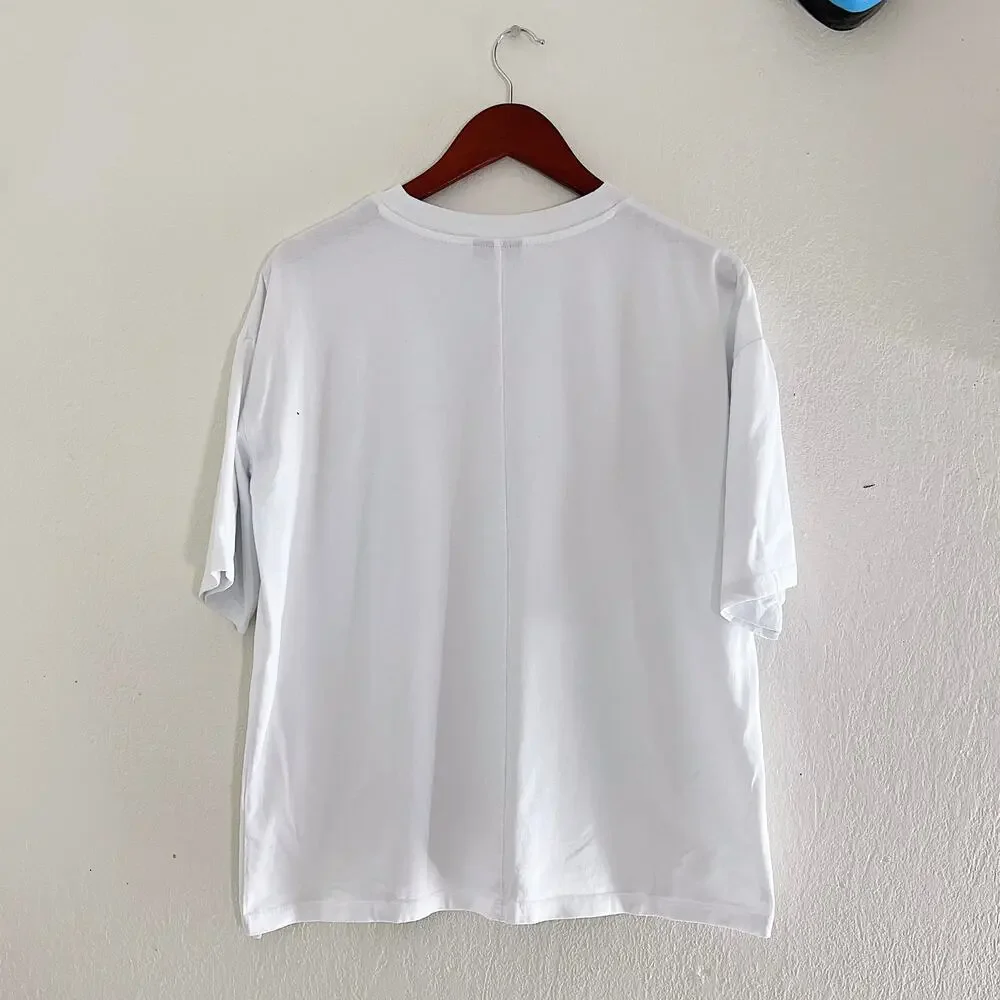 Topshop Oversized Plain White T-Shirt Size XS